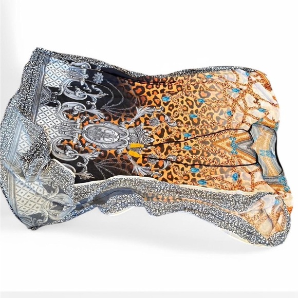 Exotic leopard print “Versace” inspired Kafton cover up - Picture 7 of 8